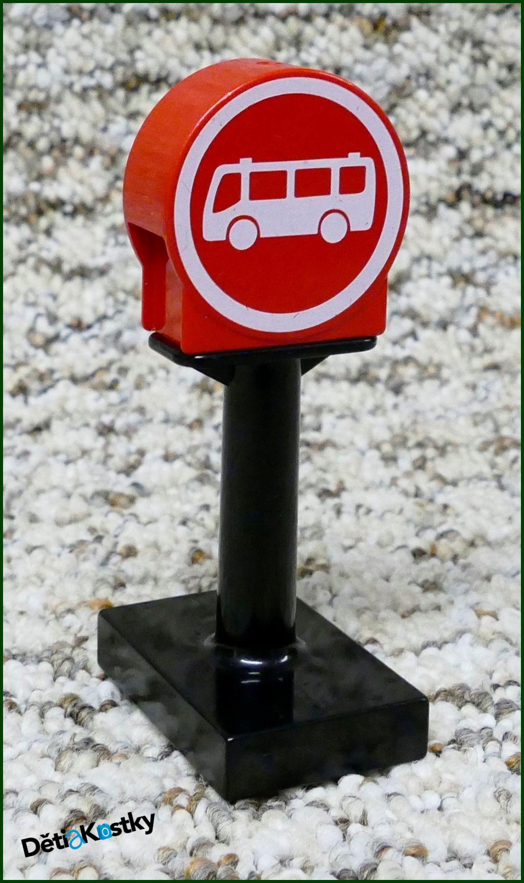 Lego® Duplo® Značka Červená Kulatá - Autobusová Zastávka