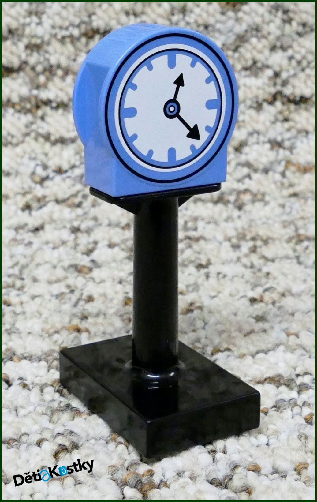 Lego® Duplo® Značka Modrá Kulatá - Hodiny (Dvě Ručičky)