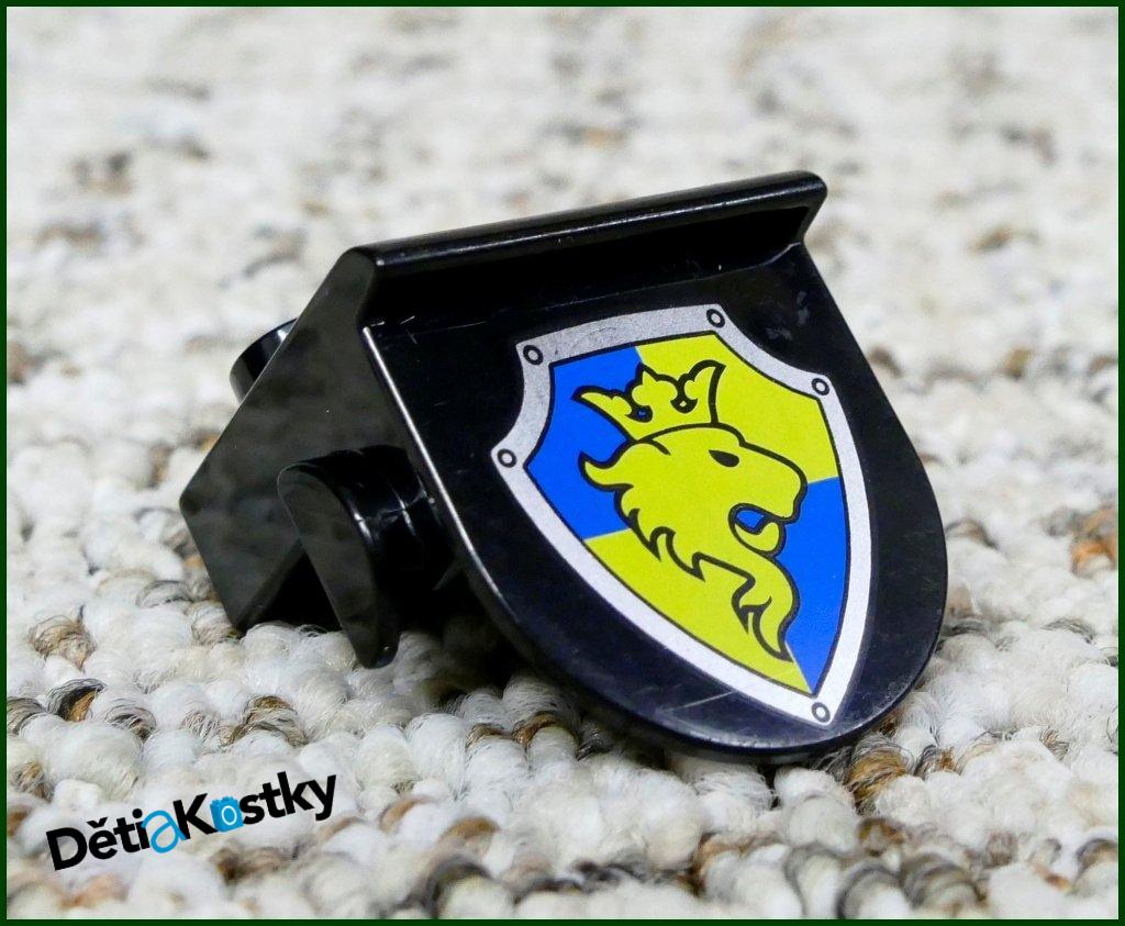 Lego® Duplo® Připínací Kostka (Erb) Černá - Lev