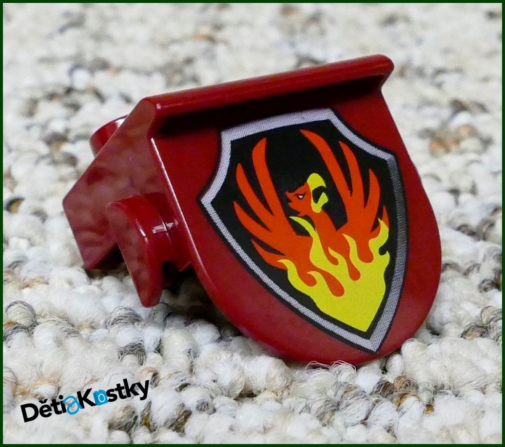 Lego® Duplo® Připínací Kostka (Erb) Vínová - Orel