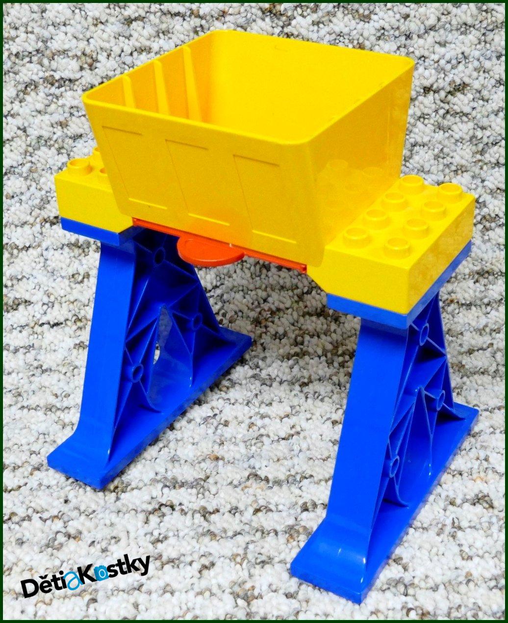 Lego® Duplo® Modré Nosníky s Oranžovou Násypkou