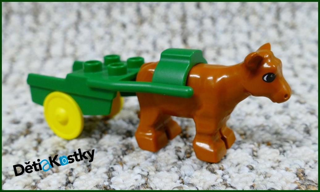 Lego® Duplo® Telátko Hnědé Starší - Zelený Vozík