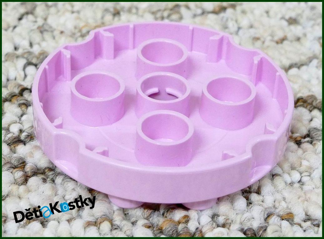 Lego® Duplo® Podložka/Destička 4x4 Kruh Růžová