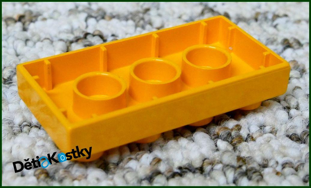 Lego® Duplo® Podložka/Destička 2x4 Středně Oranžová