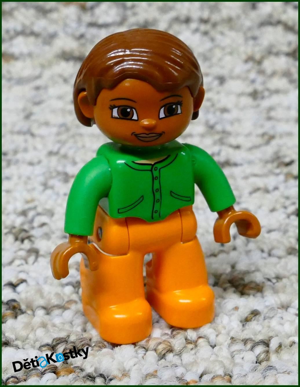 Lego® Duplo® Figurka Černoška - Zelená Košile