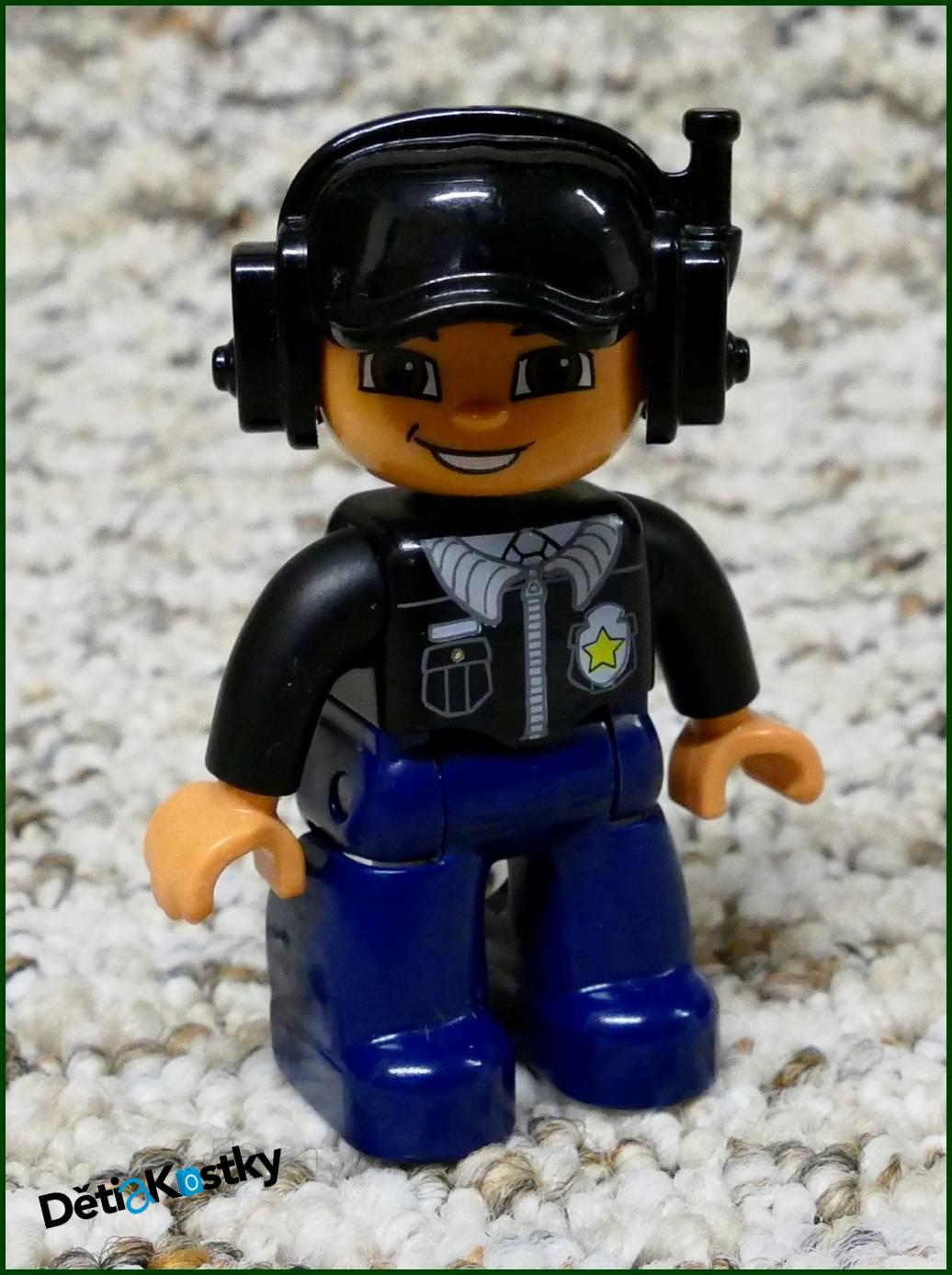 Lego® Duplo® Figurka Pilot Černý