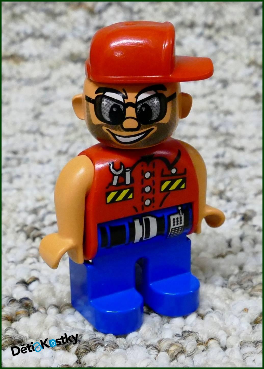 Lego® Duplo® Figurka Servisák - Červený Otočný Kšilt