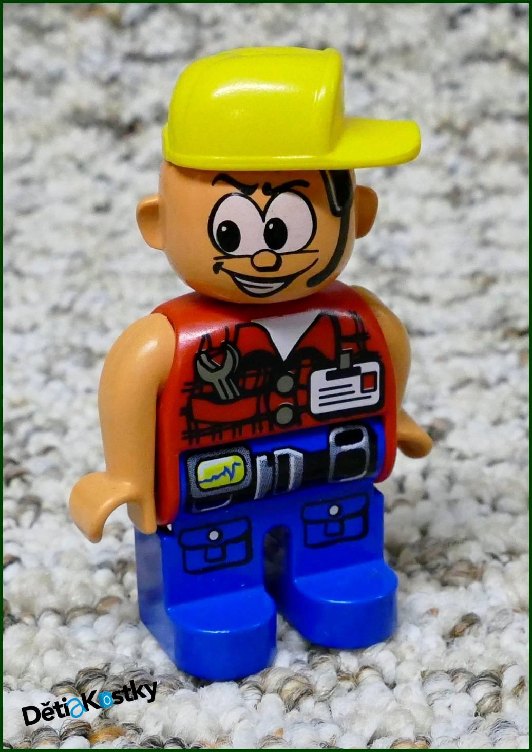 Lego® Duplo® Figurka Servisák - Žlutý Otočný Kšilt