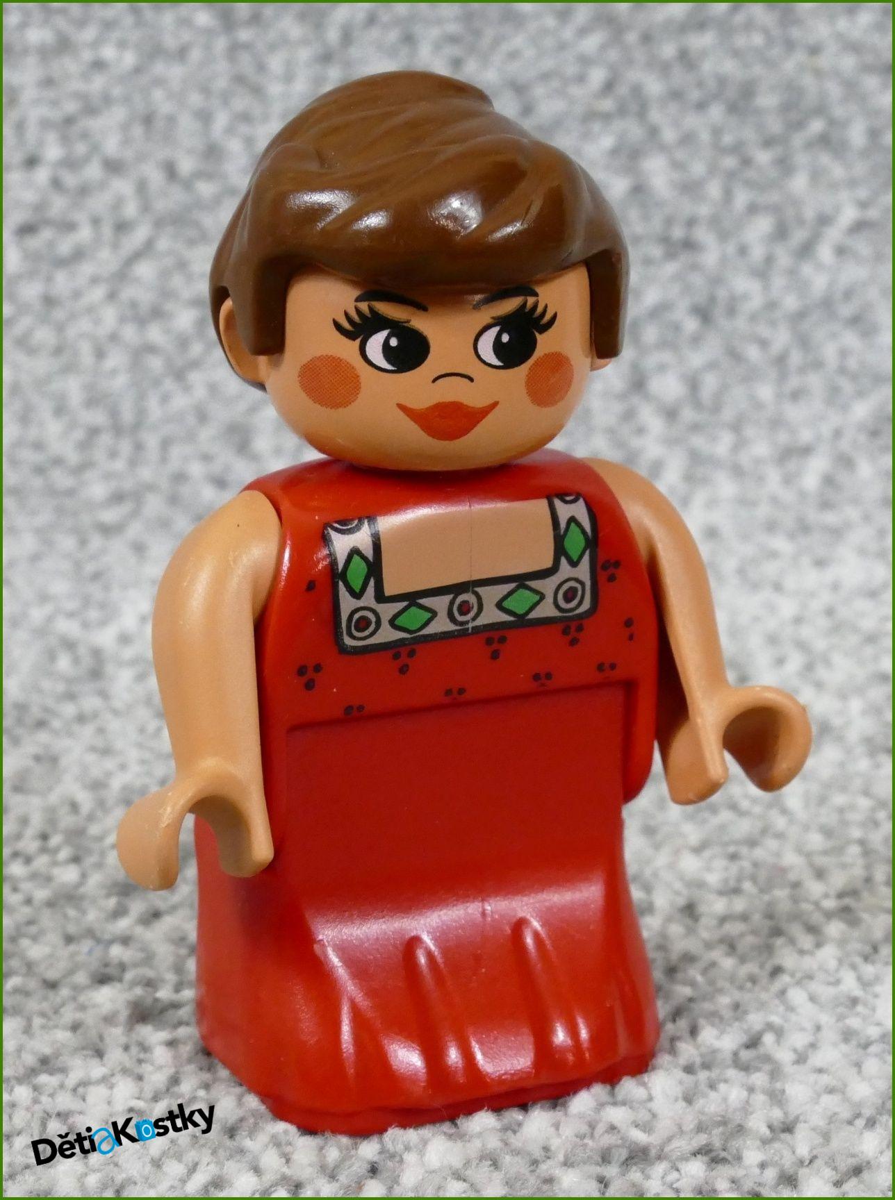 Lego® Duplo® Figurka Maminka v Červeném - "Šaty"