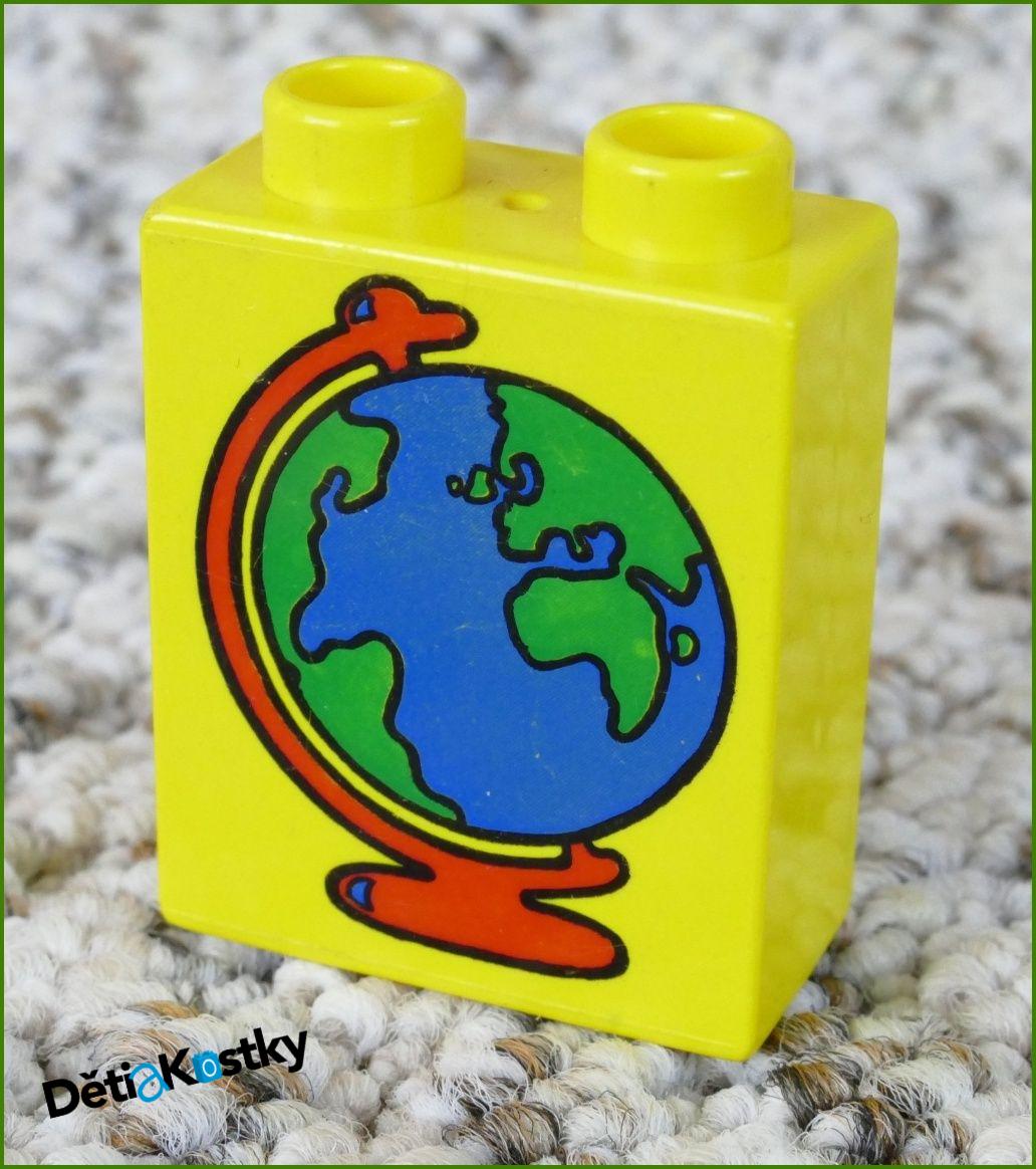 Lego® Duplo® Kostka 1x2x2 Žlutá - Globus