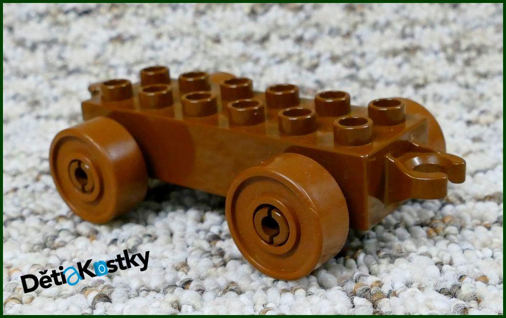 Lego® Duplo® Podvozek pro Auta Hnědý (Hnědá Kola)