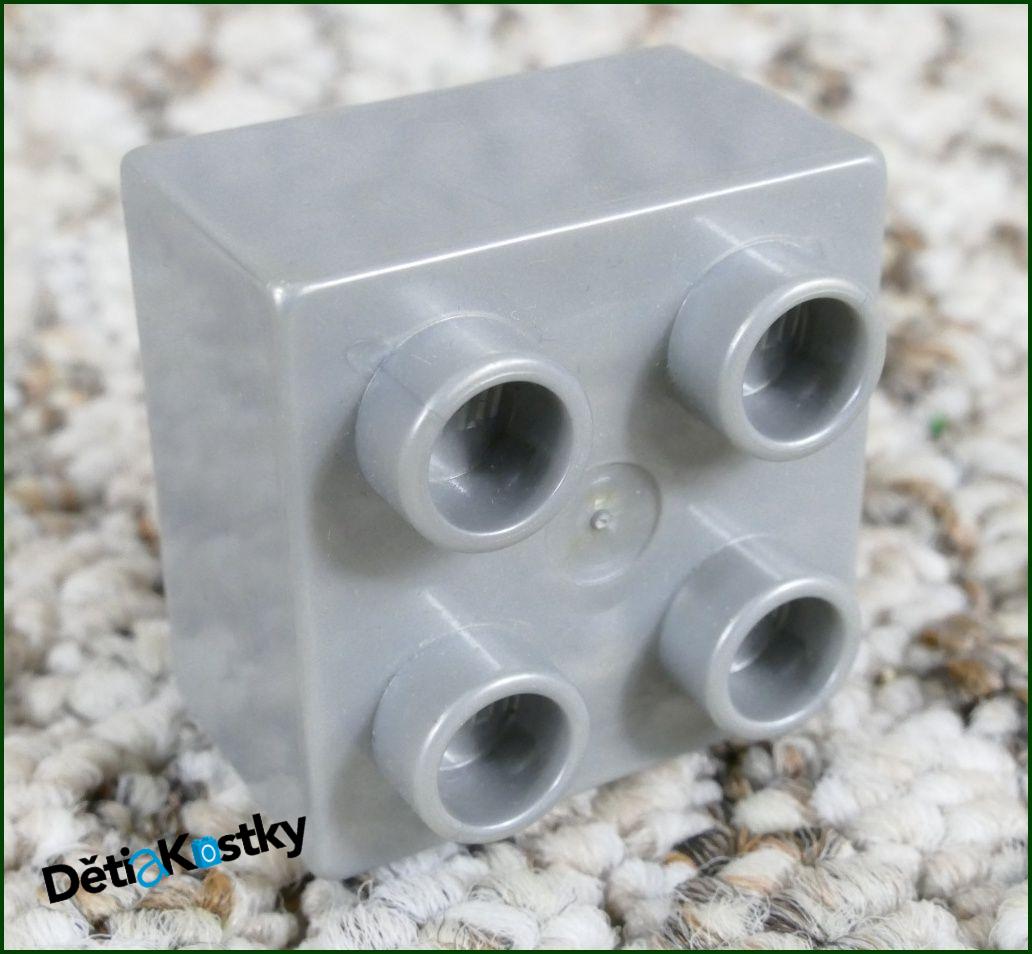 Lego® Duplo® Kostka 2x2 Šedo-Stříbrná