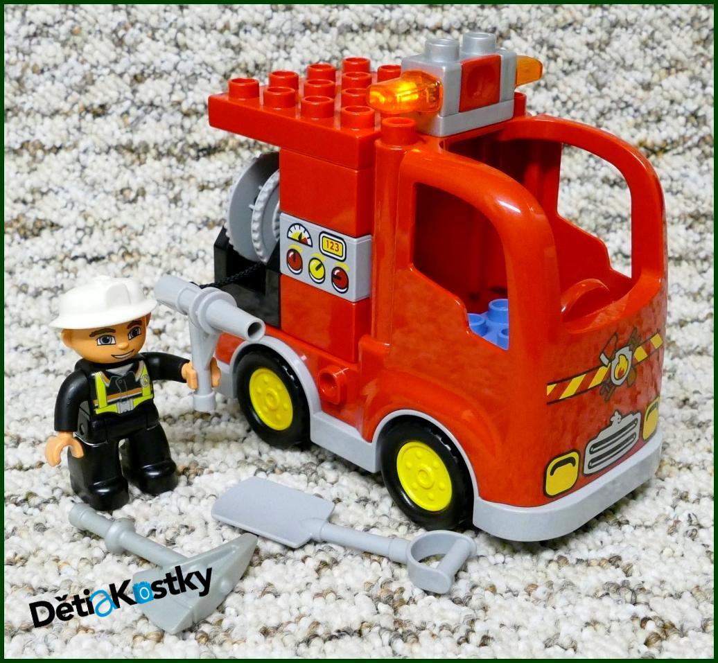 Lego® Duplo® Hasičská Cisterna Krátká s Tryskou