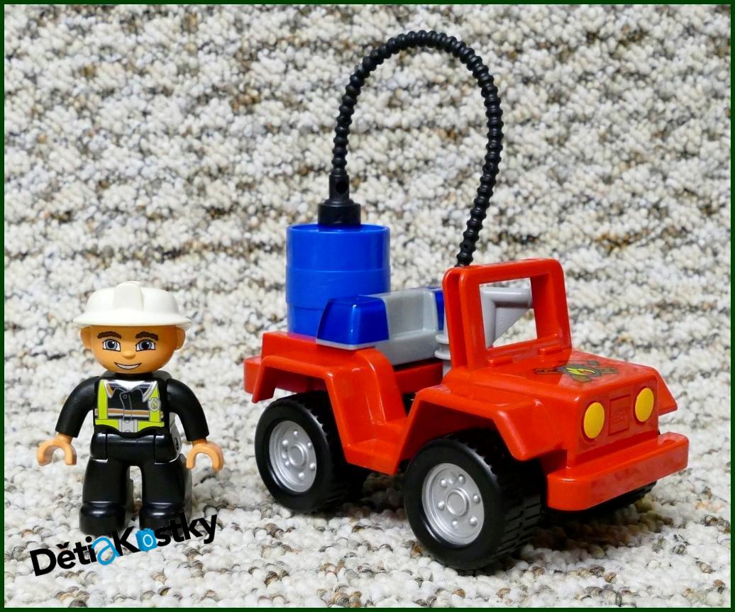 Lego® Duplo® Terénní Hasičský Jeep - Modrý Sud