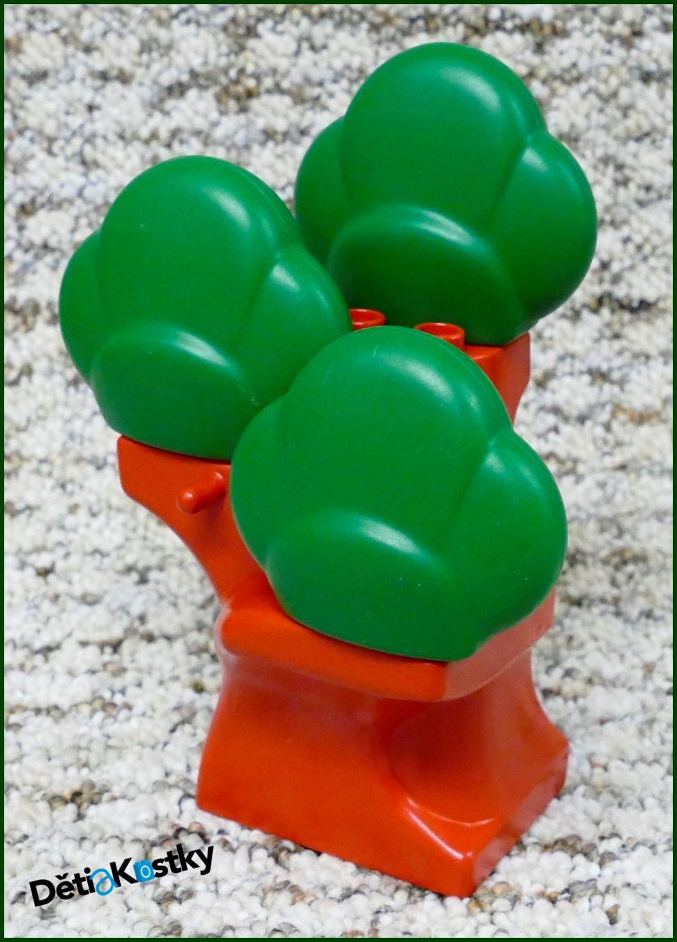 Lego® Duplo® Strom Červený - 3 Korunky Tmavě Zelené