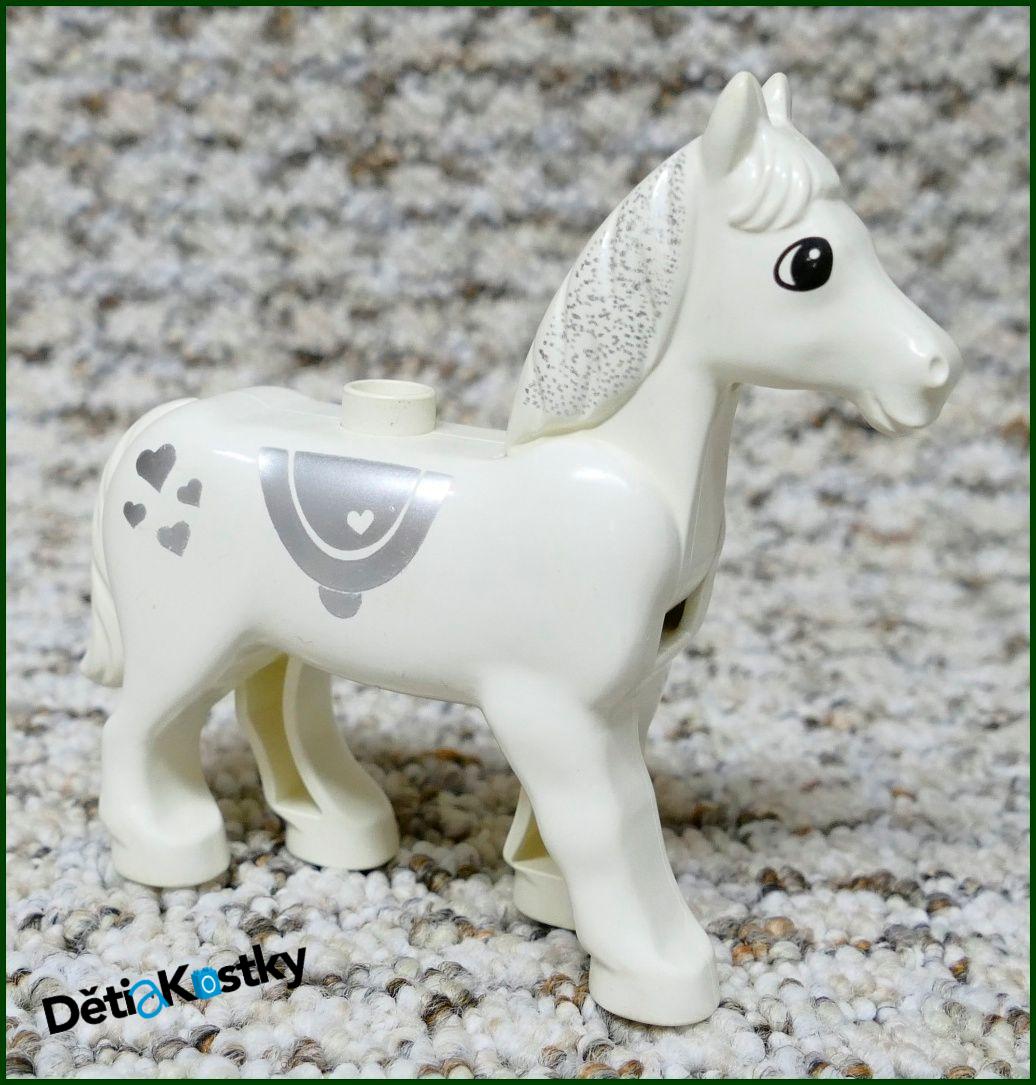Lego® Duplo® Bílý Kůň se Srdíčky - Starší Typ