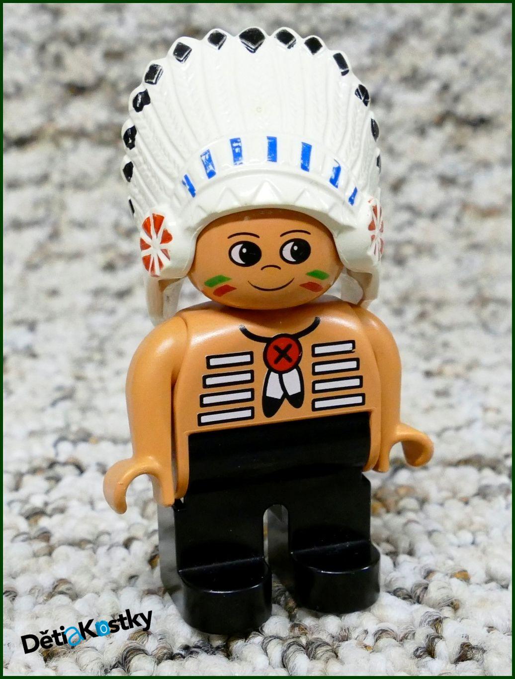Lego® Duplo® Postavička Indián - Černé Nohy