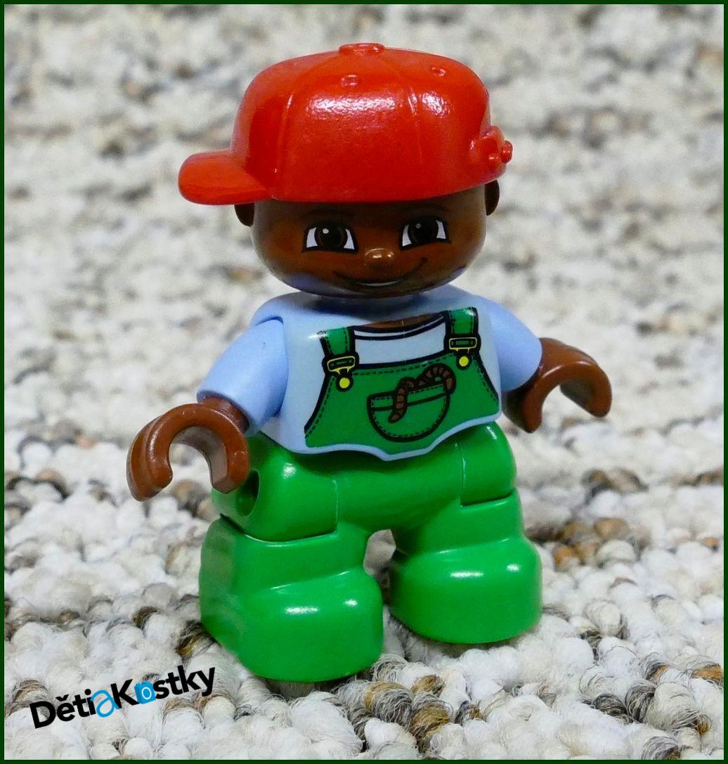 Lego® Duplo® Figurka Dítě Chlapeček Černoušek (Kapsa) - Otočná Kšiltovka