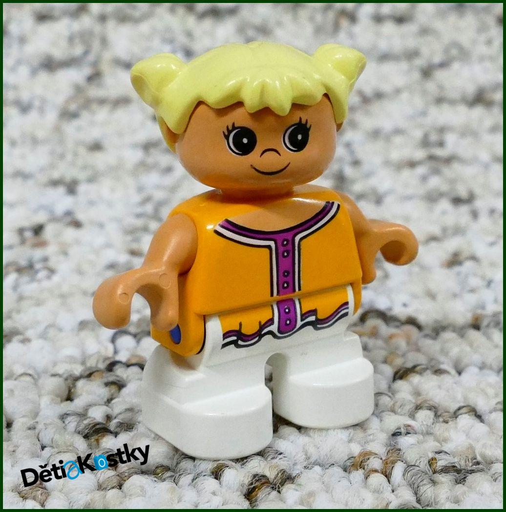 Lego® Duplo® Figurka Dítě Oranžové s Knoflíky