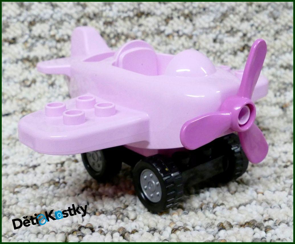 Lego® Duplo® Letadlo Malé Růžové s Kolečky
