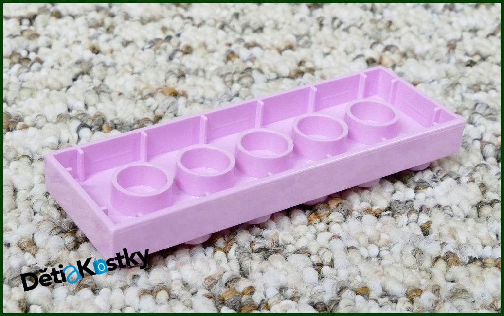 Lego® Duplo® Podložka/Destička 2x6 Růžová