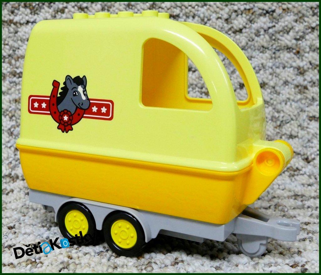 Lego® Duplo® Vůz pro Přepravu Koní Velký Žlutý
