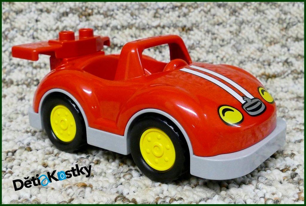 Lego® Duplo® Závodní Auto Červené s Pruhy