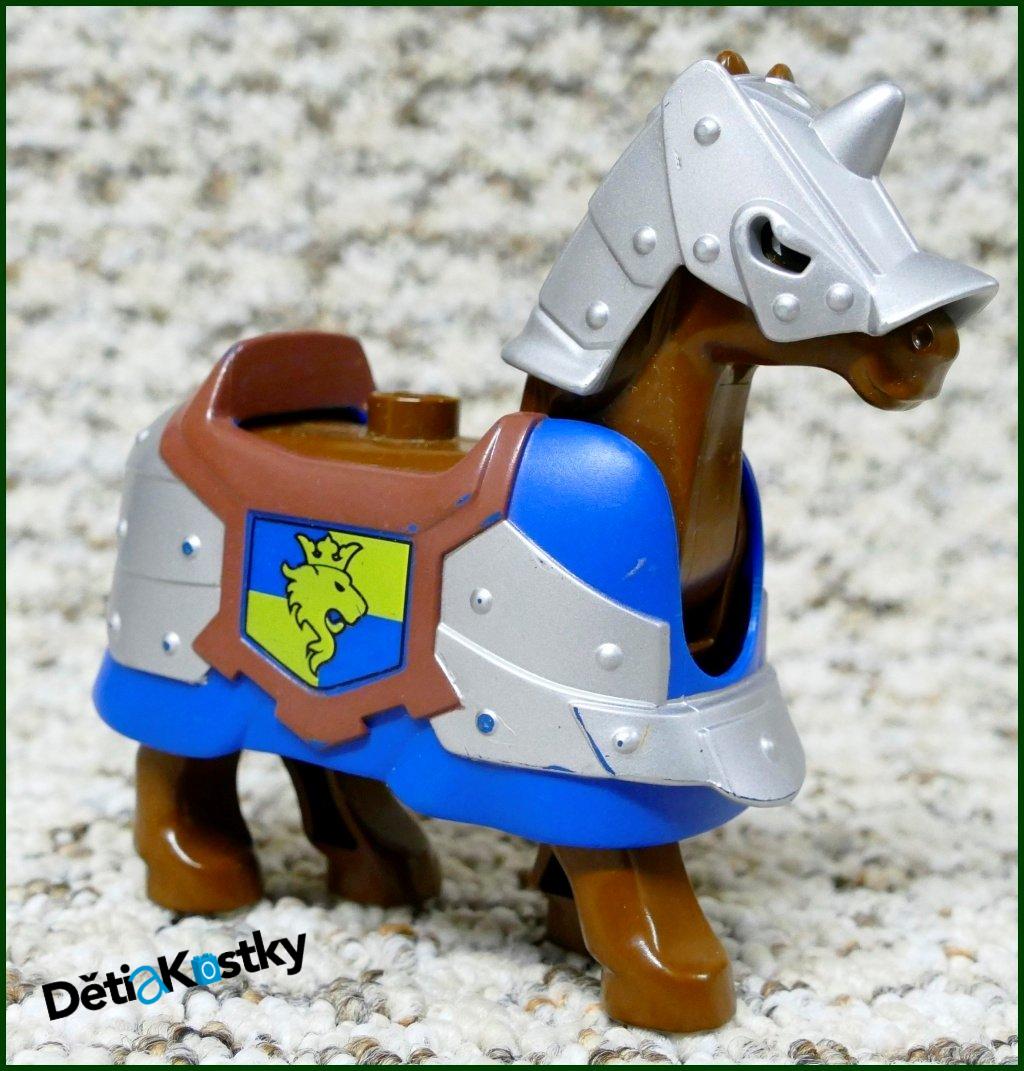 Lego® Duplo® Obrněný Kůň Hnědý - Modré Brnění