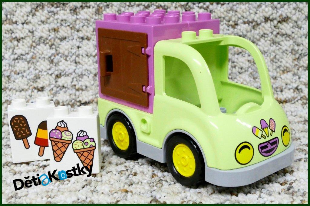 Lego® Duplo® Dodávka - Zmrzlina/Růžové Kostky