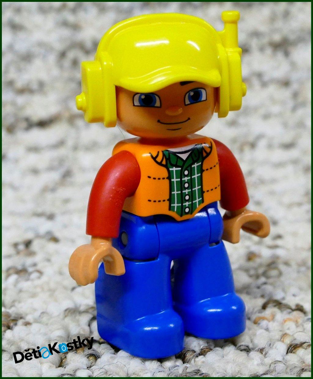 Lego® Duplo® Figurka Pilot Vrtulníku Modro/Oranžový