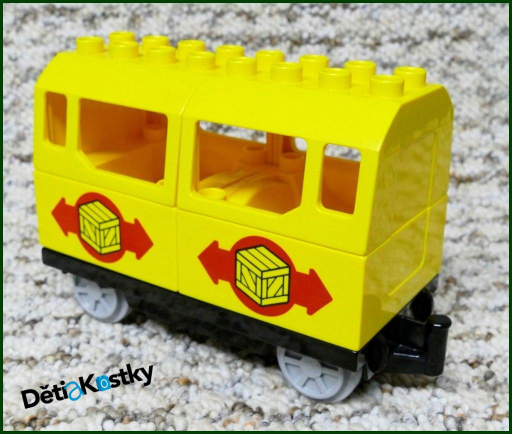 Lego® Duplo® Vagon pro Cestující Žlutý - Potisk Krabice