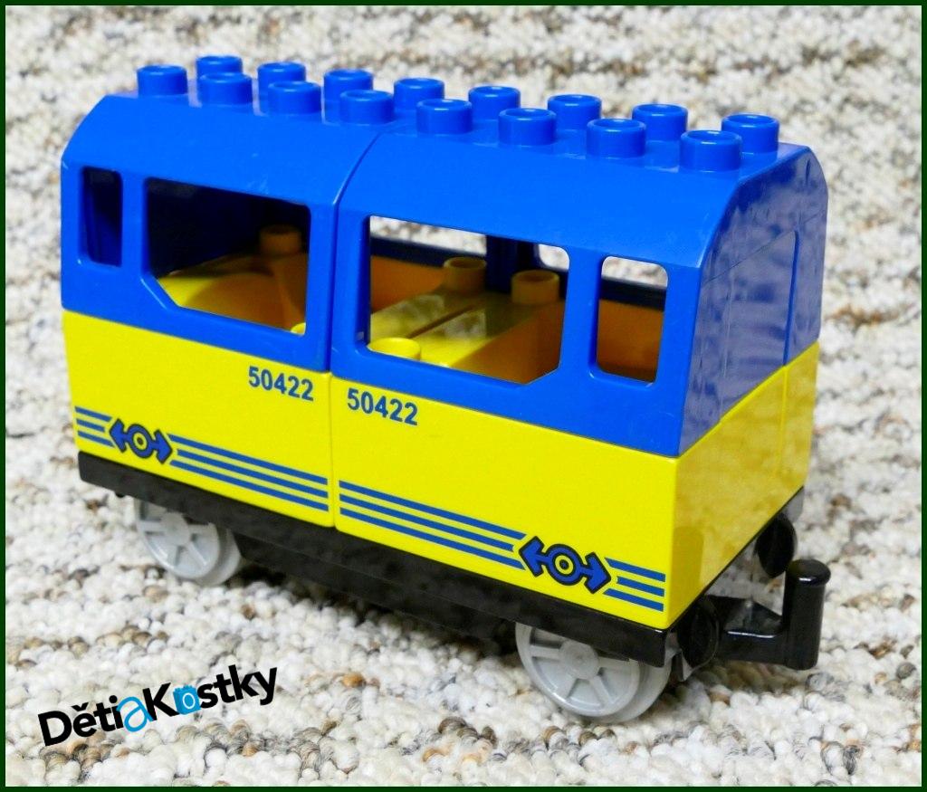 Lego® Duplo® Vagon pro Cestující Žlutý/Modrý - Potisk 50422
