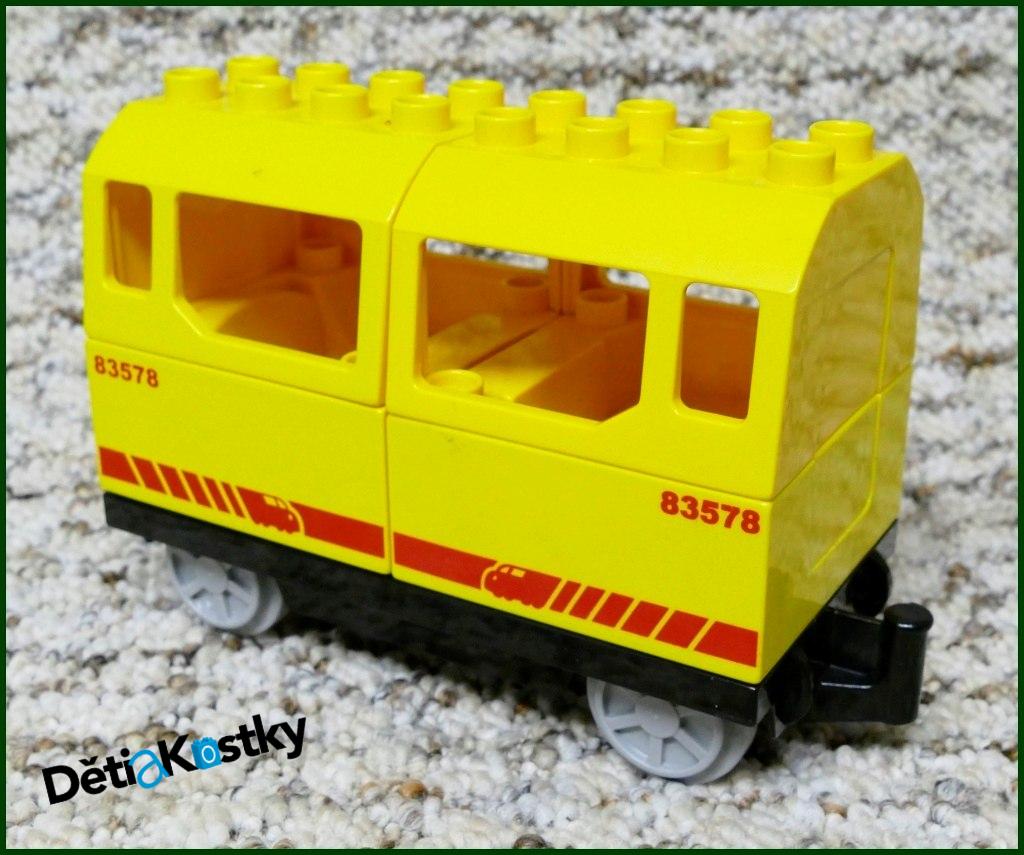Lego® Duplo® Vagon pro Cestující Žlutý - Potisk 83578