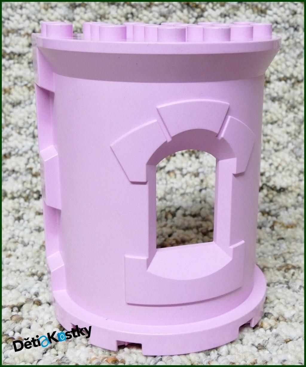 Lego® Duplo® Věž Hradu Půlkulatá - Růžová