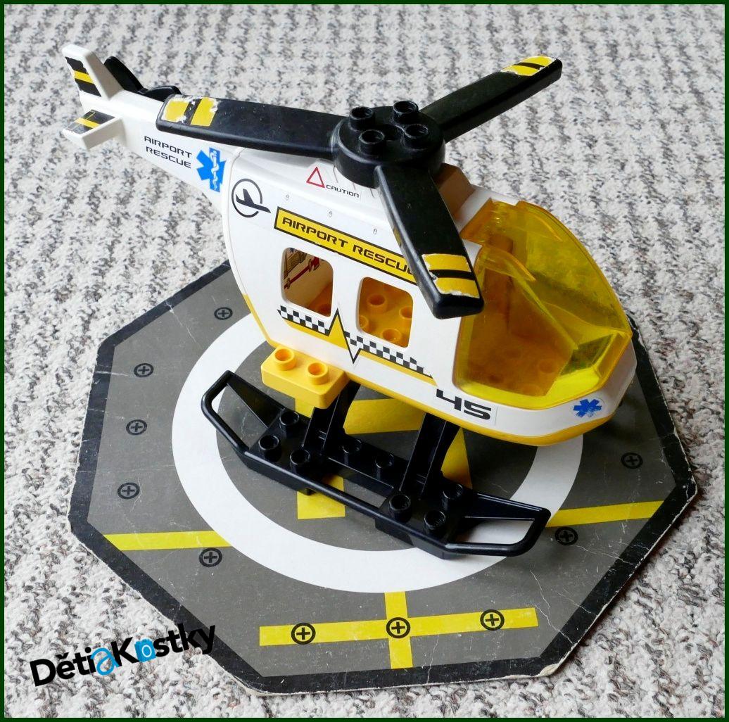 Lego® Duplo® Vrtulník Záchranářský s Heliportem