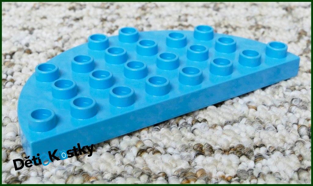Lego® Duplo® Podložka/Destička 4x8 Půlkulatá Tyrkysová