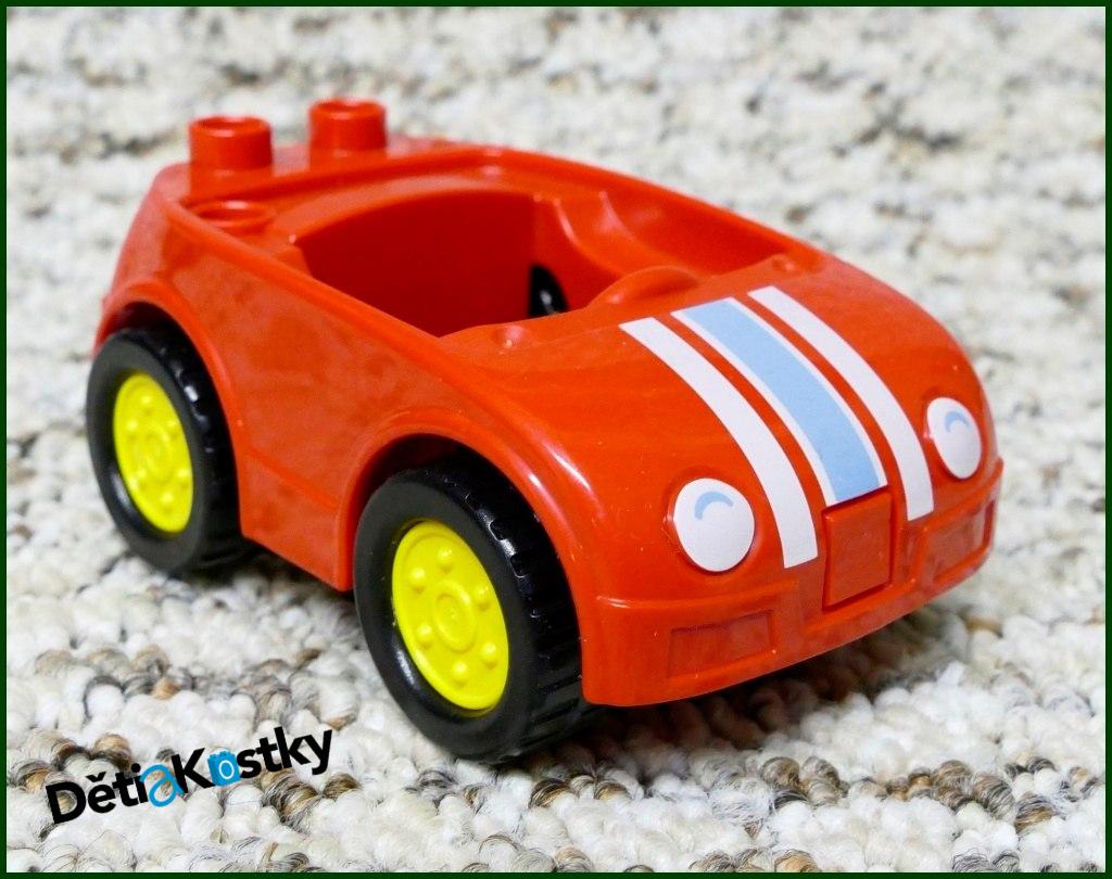 Lego® Duplo® Autíčko Malé Červené s Proužky