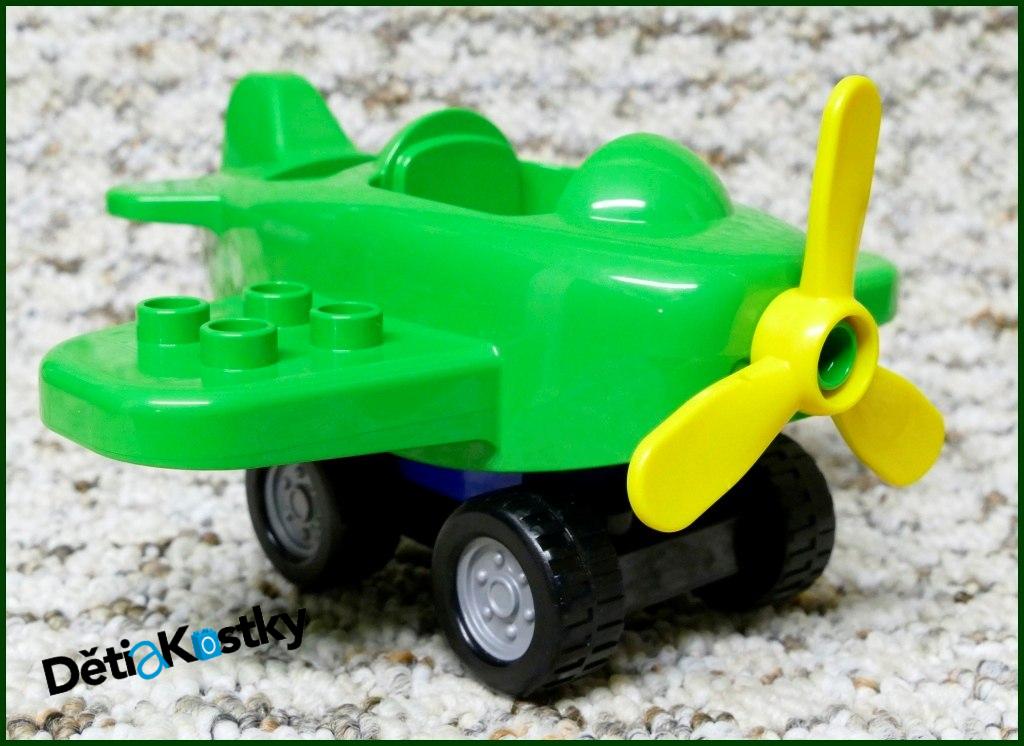 Lego® Duplo® Letadlo Malé Zelené s Podvozkem 4 Koleček