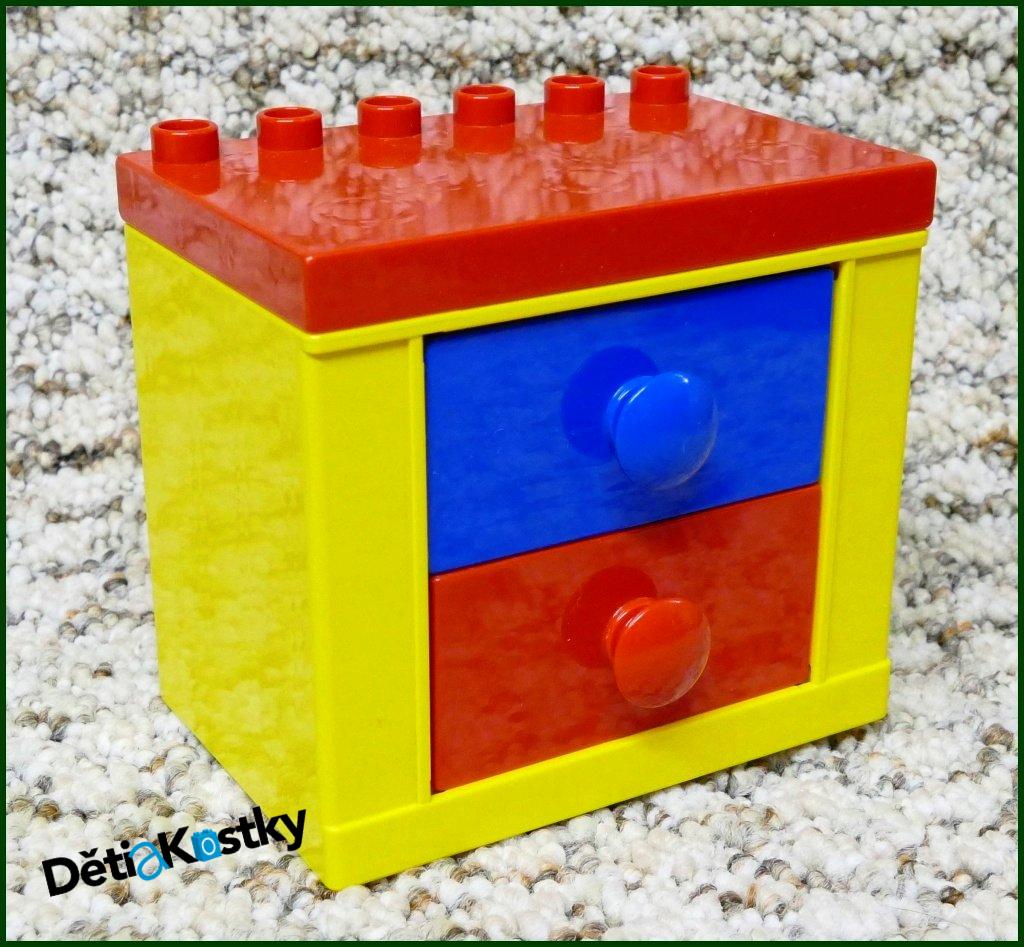 Lego® Duplo® Dolls Skříňka Žlutá a Dva Šuplíky (M,Č)