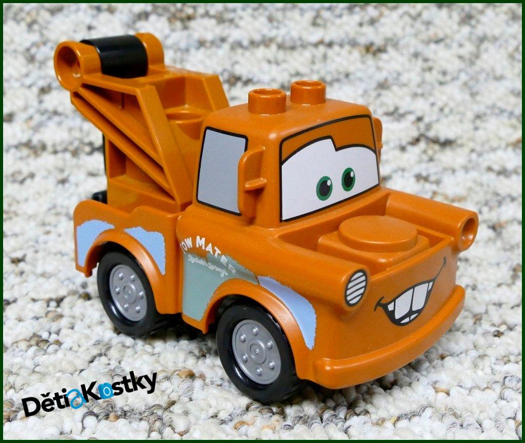 Lego® Duplo® Cars - Burák (Hnědý Hák-Nový Typ) Obyčejná Kola