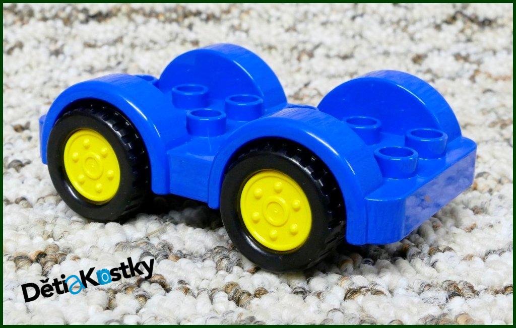 Lego® Duplo® Podvozek Autíčka 4x6 Modrý - Žlutá Kola
