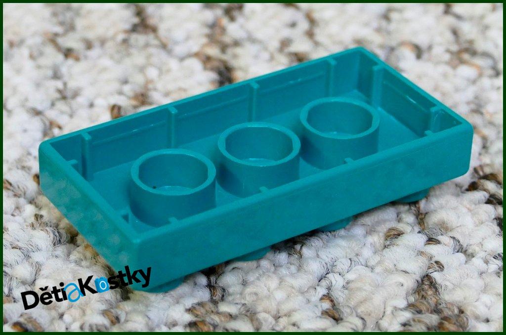 Lego® Duplo® Podložka/Destička 2x4 Tmavě Tyrkysová