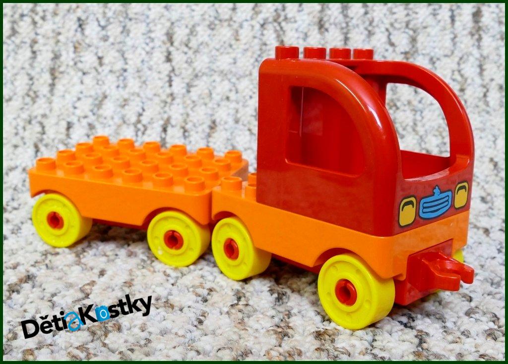 Lego® Duplo® Nákladní Auto s Oranžovým Vozíkem