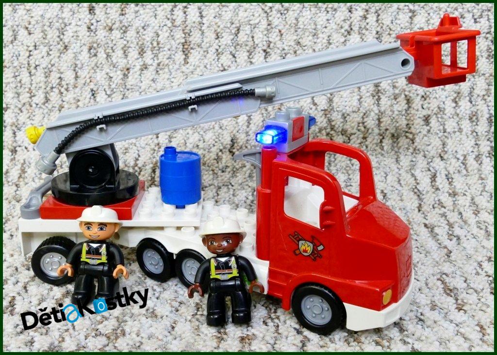 Lego® Duplo® Hasičské Auto Červený Tahač/Bílý Návěs