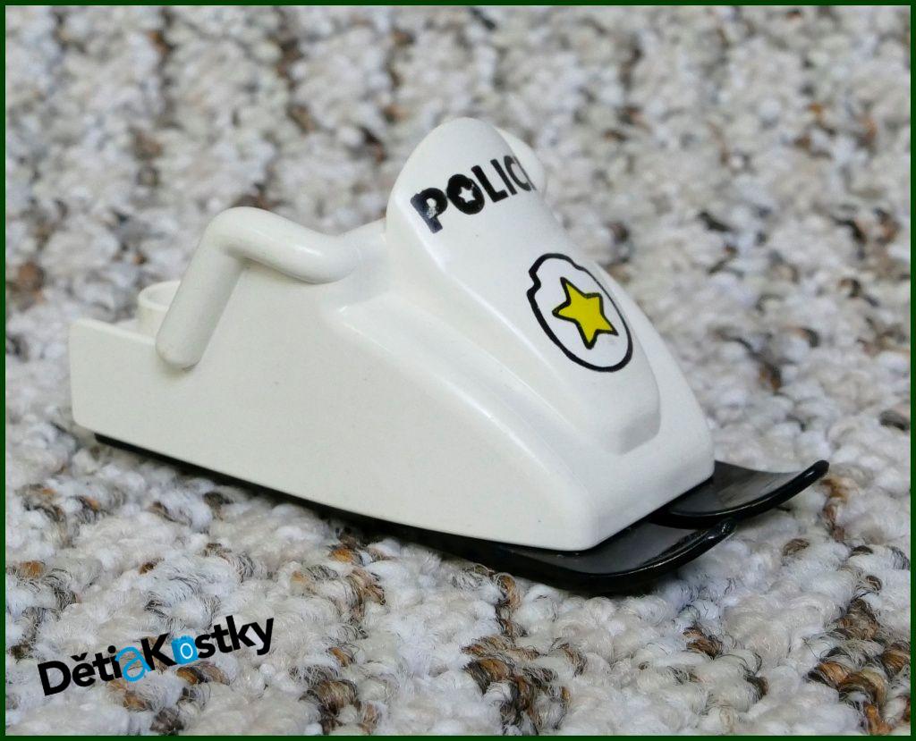 Lego® Duplo® Policejní Skútr Bílý s Lyžinami