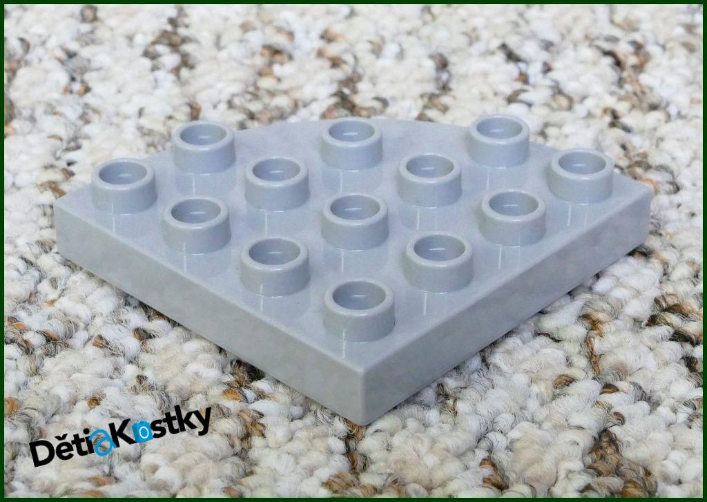 Lego® Duplo® Podložka/Destička 4x4 Kulatá Světle Šedá
