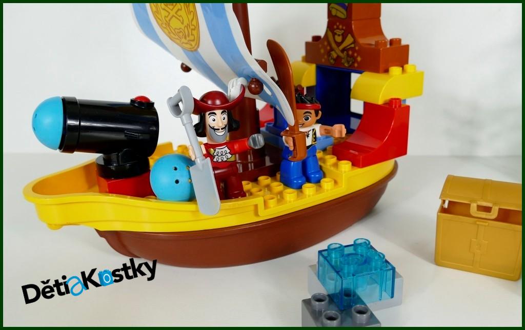 Lego® Duplo® 10514 - Jakeova Pirátská Loď Bucky bez Krabice a Návodu (2 Náboje)