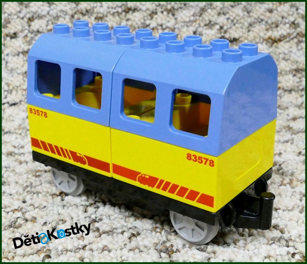 Lego® Duplo® Vagon pro Cestující - Žlutá/Světle Modrá