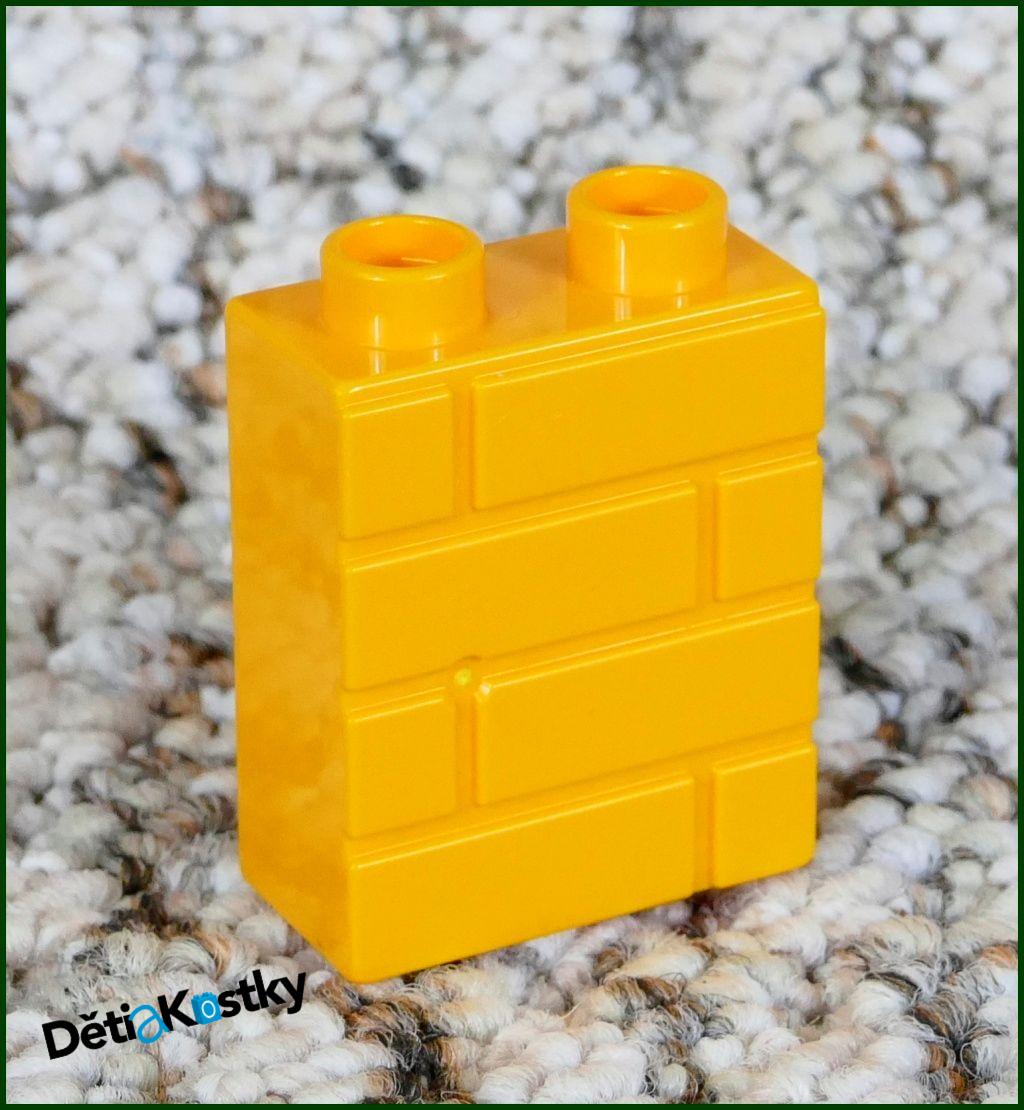 Lego® Duplo® Kostka 1x2x2 Oranžová Tvarovaná - Cihly
