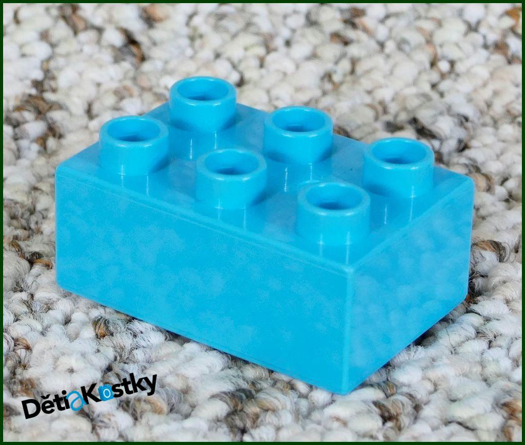 Lego® Duplo® Kostka 2x3 Světle Tyrkysová